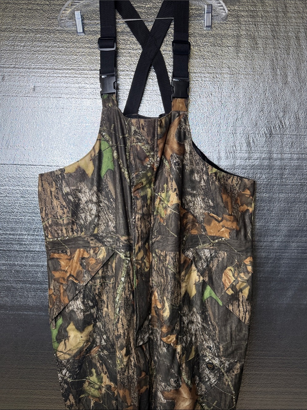 Mossy Oak Men's Camo Hunting Bib Overalls - Brown, Green, Black